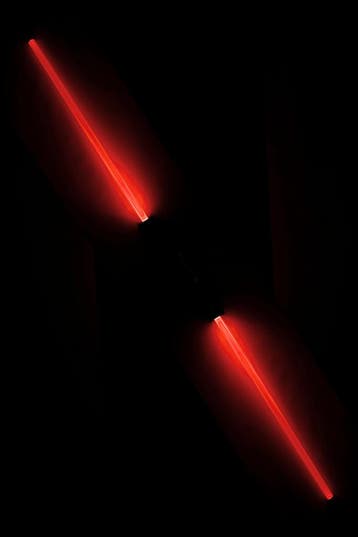 KIMU® Lightsaber 66 cm 2 stuks Koppelbaar Lichtzwaard Space, Ophalen of Verzenden