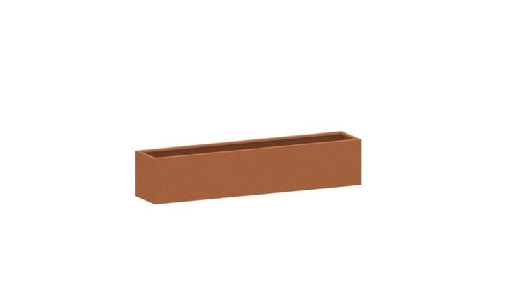 Cortenstaal plantenbak 200x50x50cm - Zonder bodem - HTDesign, Tuin en Terras, Bloembakken en Plantenbakken, 30 tot 60 cm, 100 cm of meer