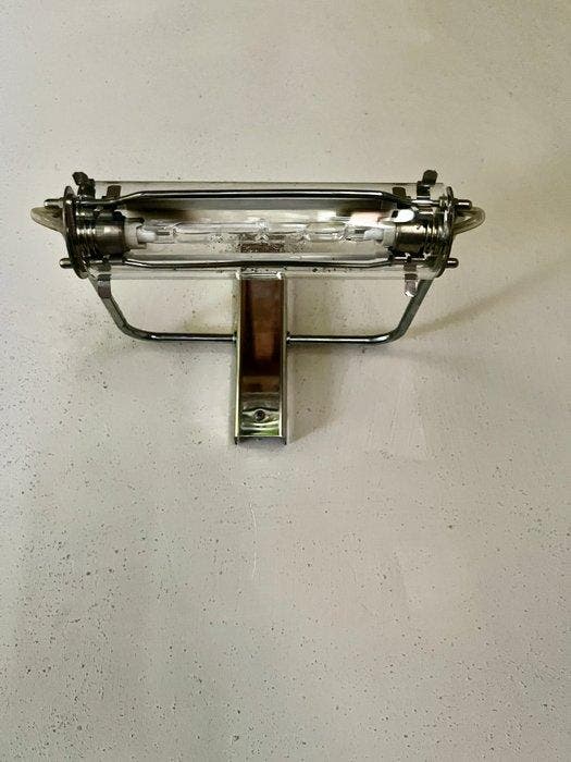 Fontana Arte - Livio Castiglioni - Lampe - Chrome, Verre -, Antiek en Kunst, Antiek | Verlichting
