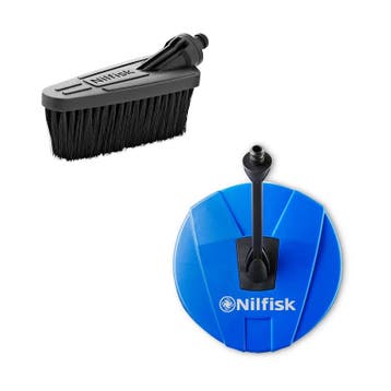 Nilfisk Tuin Accessoireset 2-delig – Terrasreiniger + Borste, Verzenden