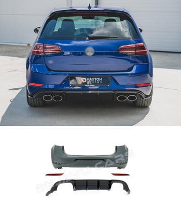 Golf 7.5 R Facelift Look Aggressive Achterbumper voor Volksw, Ophalen of Verzenden