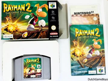 Nintendo 64 / N64 - Rayman 2 - The Great Escape + Map - EUR, Verzenden