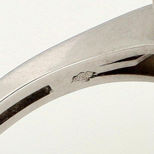 Ring - 14 karaat Witgoud Diamant (Natuurlijk) - Opaal, Bijoux, Sacs & Beauté, Bagues