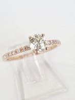 Bague de fiançailles - 14 carats Or rose - 0.83ct. tw.