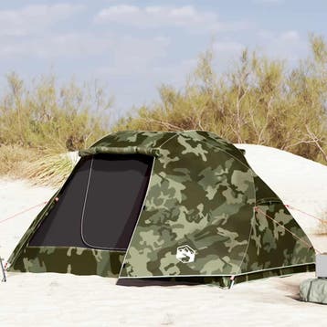 vidaXL Vistent 5-persoons waterdicht camouflage, Verzenden