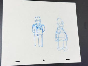 Gracie Films - Originele animatietekening van Homer Simpson,, Cd's en Dvd's, Nieuw in verpakking