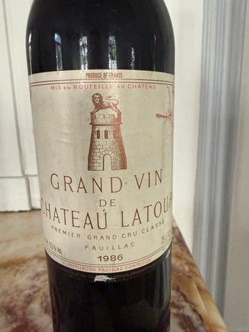 1986 Château Latour - Pauillac 1er Grand Cru Classé - 1