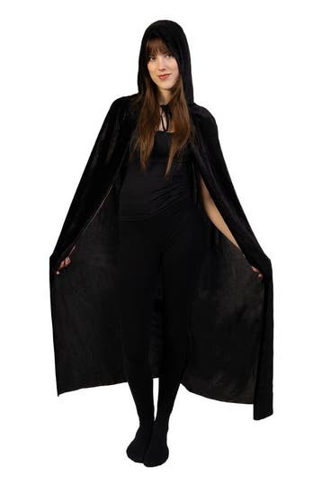 Zwarte Cape Kostuum Pak Lange Poncho Vampier Mantel Heks Tov, Vêtements | Femmes, Ophalen of Verzenden