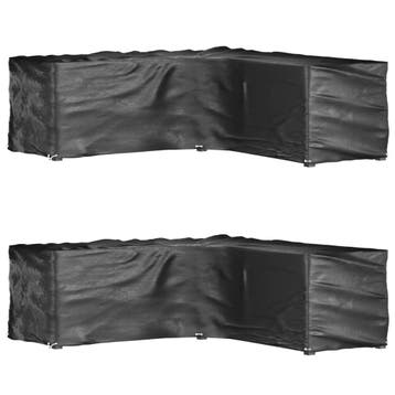 vidaXL Tuinmeubelhoezen L-vormig 2 st 16 oogjes 285x285x90, Verzenden, Nieuw