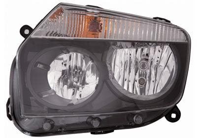 Dacia Duster 2010-2013 Zwart Koplamp Links (Koplampen), Auto-onderdelen, Verlichting, Nieuw, Dacia, Verzenden
