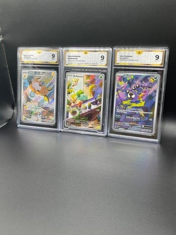 Pokémon - 3 Graded card - Raichu, Bulbasaur, Gengar Graded, Nieuw