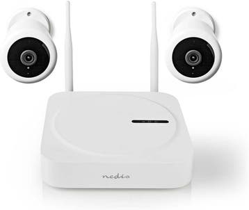 Nedis SLNVR201CWT SmartLife draadloos camerasysteem - 2 x ca, Verzenden, Nieuw