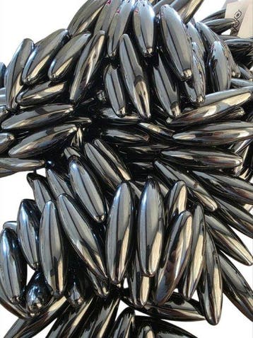 hematiet 100 magnetietjes - magneten van 6 cm! - Hoogte: 15