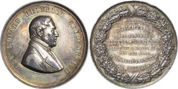 Zilver medaille 1865 Dresden, Verzenden, België
