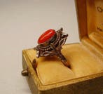 Corail - Argent - Bague - Fait main +Koralle