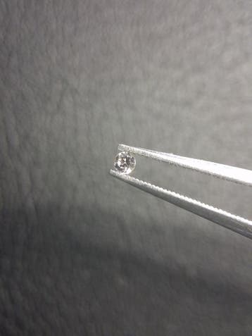 Natural White Sapphire - 0.047 ct -2 mm Round cut - heated -, Verzenden