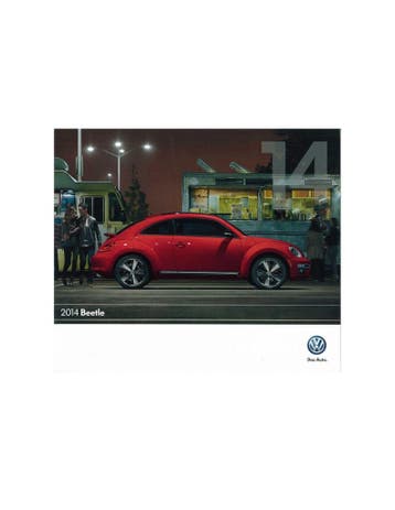 2014 VOLKSWAGEN BEETLE BROCHURE ENGELS USA, Ophalen of Verzenden