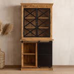 Buffetkast Mangohout Milan 120 Met Deurtjes X, Maison & Meubles, Armoires | Buffets, Verzenden