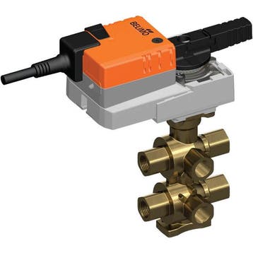 Belimo 6-Weg Regelklep Rp3/4 Kvs1.6 24VAC/DC 90s MP-Bus, Bricolage & Construction, Verzenden