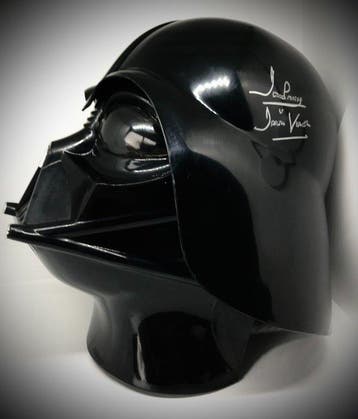Star Wars - Darth Vader Helmet Signed by Dave Prowse (+), Nieuw