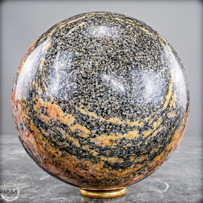 Exclusieve epidotkogel – Fascinerende natuurstructuren in, Collections, Minéraux & Fossiles