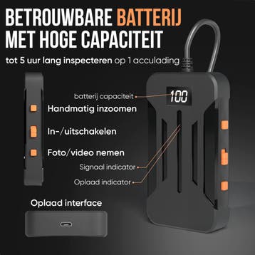 Strex Inspectiecamera 10M - Android/IOS - IP68 Waterdicht, Verzenden, Nieuw