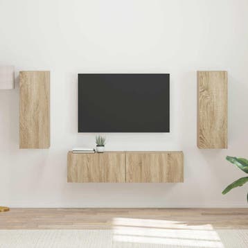 vidaXL Tv-meubelset 2 st Sonoma Eik, Verzenden