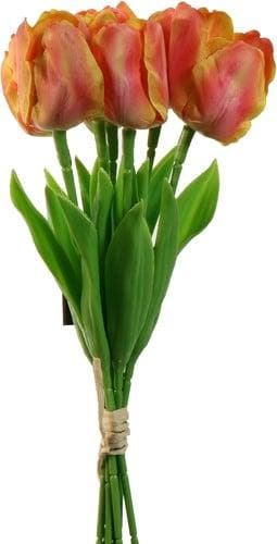 Tulpen Yellow Pink Zijden Merk: PURE 33 cm Bundel 5 stuks