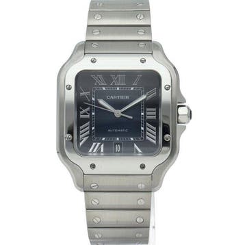 Cartier - Santos de Cartier watch LM blue - WSSA0030 - Homme, Nieuw