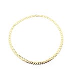 8 karaat gourmetschakel ketting., Ophalen of Verzenden, Gebruikt, Overige kleuren, Goud