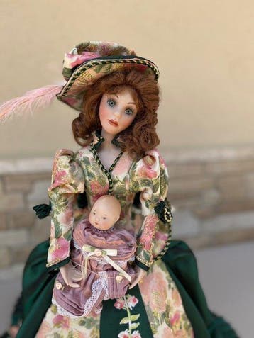 Franklin Mint - Poupée Laureen und Töchterchen Lara -, Antiek en Kunst