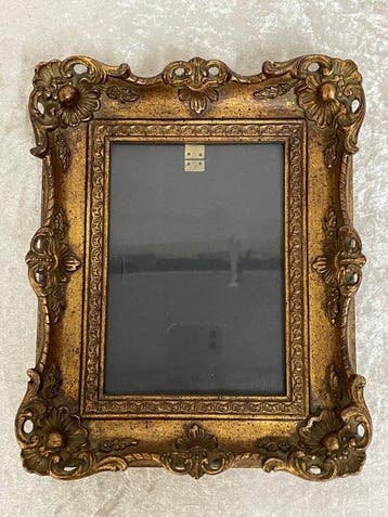 Lijst - Hout, Glas - Barok Schilderijlijstje