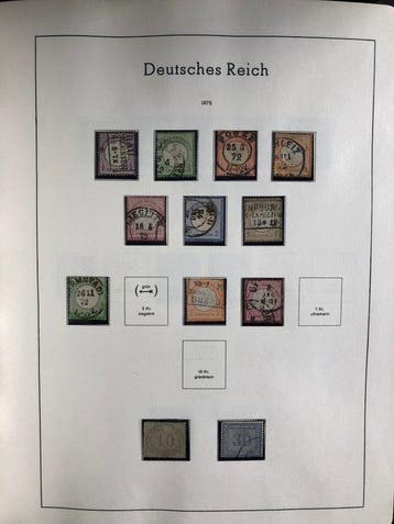 Empire allemand 1872/1923 - Très belle collection du Reich, Gestempeld