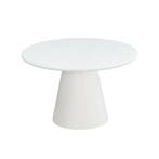 Eettafel Rond Maya Microcement 120 cm Wit, Verzenden, Rond, Nieuw, Industriële meubels