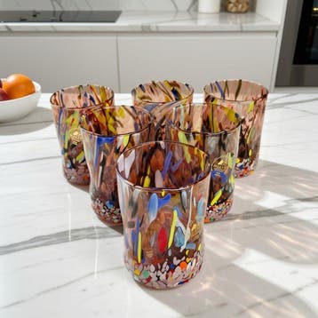 MurArt - Service de boisson (6) - Verre - Murrine Millefiori