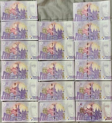 Nederland. 0 Euro Banknote Various Years (17 stuks) (Zonder