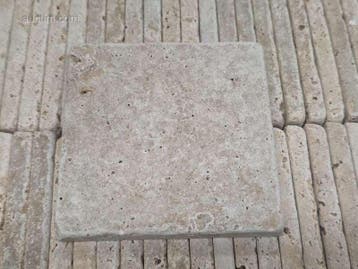 2x m² Vierkante Turkse travertin (48x) Dervi Stone, Bricolage & Construction, Ophalen