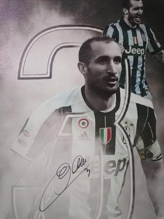 Giorgio Chiellini - Quadro su tela autografato da Giorgio, Collections, Collections Autre