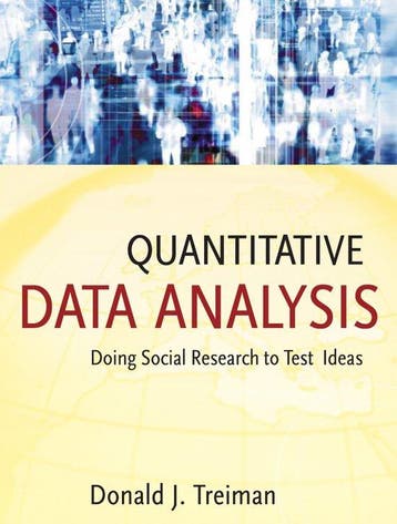 Quantitative Data Analysis 9780470380031 Donald J. Treiman, Verzenden, Donald J. Treiman