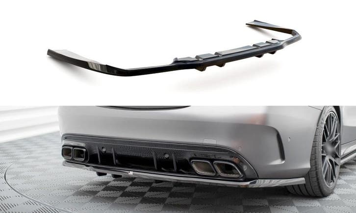 Rear Splitter voor Mercedes Benz C Klasse C63 AMG Facelift W, Autos : Divers, Tuning & Styling, Enlèvement ou Envoi