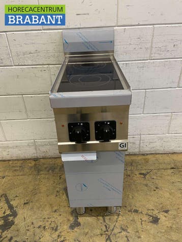 RVS Gastro-Inox 2 pits Elektrisch keramisch fornuis, Ophalen of Verzenden