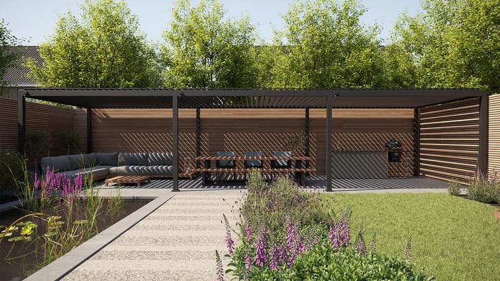 SUNS Alvaro overkapping 684 x 363 cm SALE |, Jardin & Terrasse, Ensembles de jardin