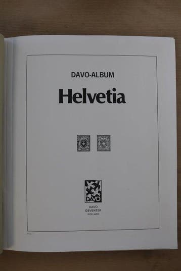 Suisse 1982/2005 - DAVO LX album de préimpression vide,, Postzegels en Munten, Gestempeld