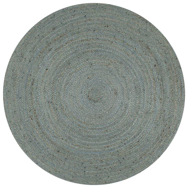 vidaXL Vloerkleed handgemaakt rond 150 cm jute olijfgroen, Maison & Meubles, Ameublement | Tapis & Moquettes, Envoi
