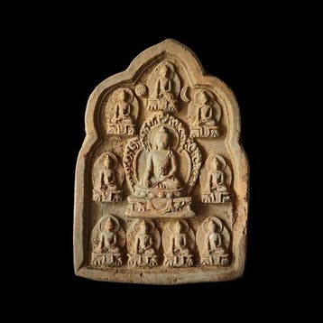 Oud-Chinees Liao-dynastie Zeer zeldzame terracotta-plaat