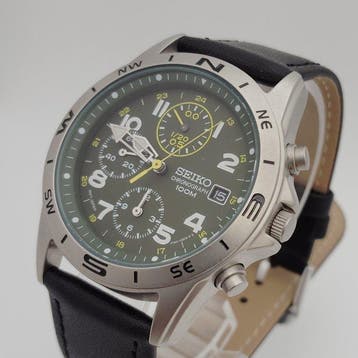 Seiko - Chronograph 100M Military - Zonder minimumprijs -