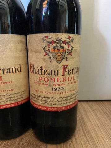 1970 Chateau Ferrand - Bordeaux, Pomerol - 2 Flessen (0.75, Verzamelen, Nieuw
