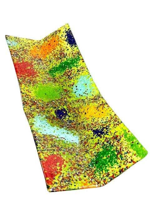 Schotel - Muranoglas - Piatto Verdino 44×18,5 cm, Antiek en Kunst, Antiek | Glaswerk en Kristal