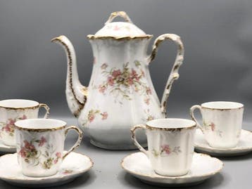 Coiffe Jeune Limoges - Service à café - Porcelaine de, Antiquités & Art