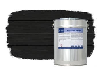 Wixx Houtcoat/Koolteer Vervanger Zwart Zwart 20L, Verzenden, Nieuw, Zwart